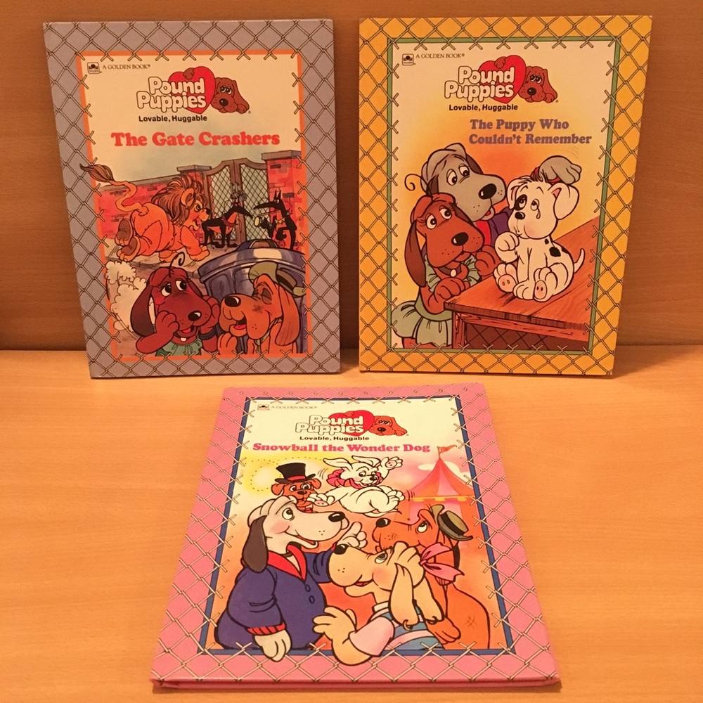 Complete Set of 3 Pound Puppies Hardcover Books HC